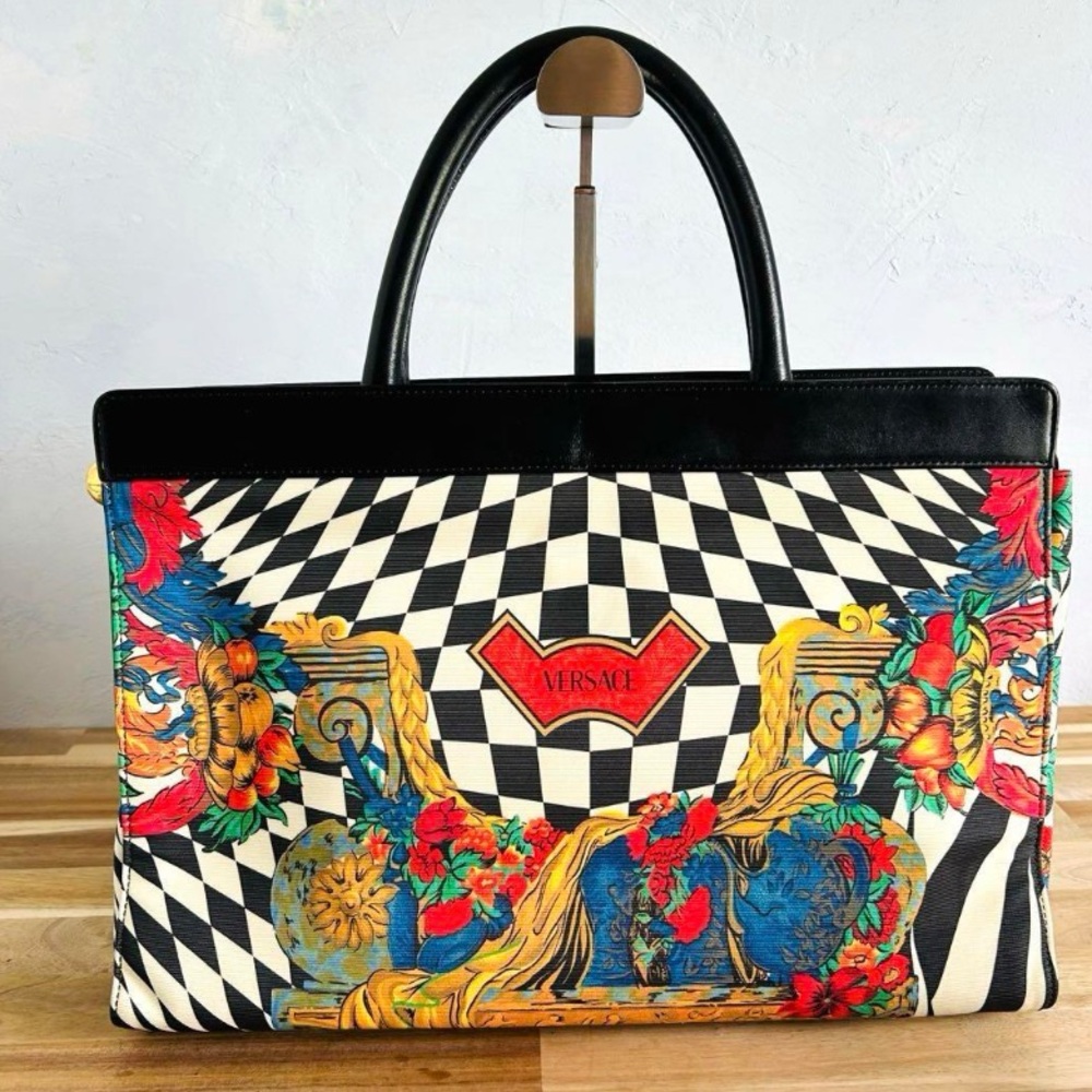 Gianni Versace Bintage Checkered handbag